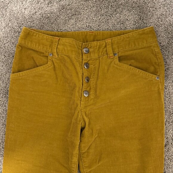 Mountain Khakis Women's Mustard Yellow Corduroy Pants Button Fly 28x30 - Picture 4 of 4